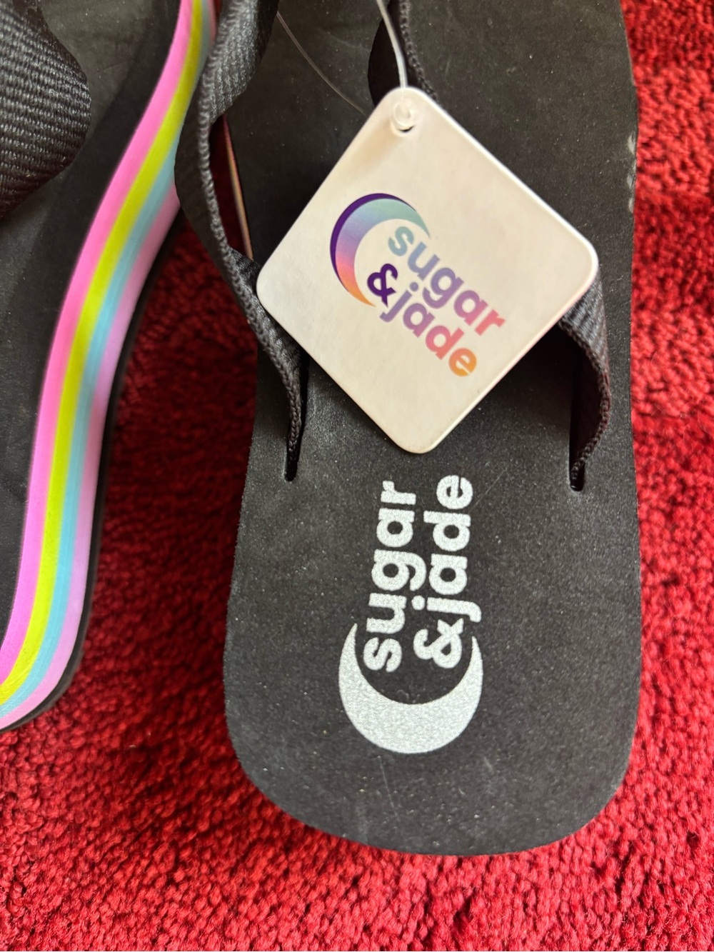 Sugar & Jade black platform flip flop - Picture 6 of 7